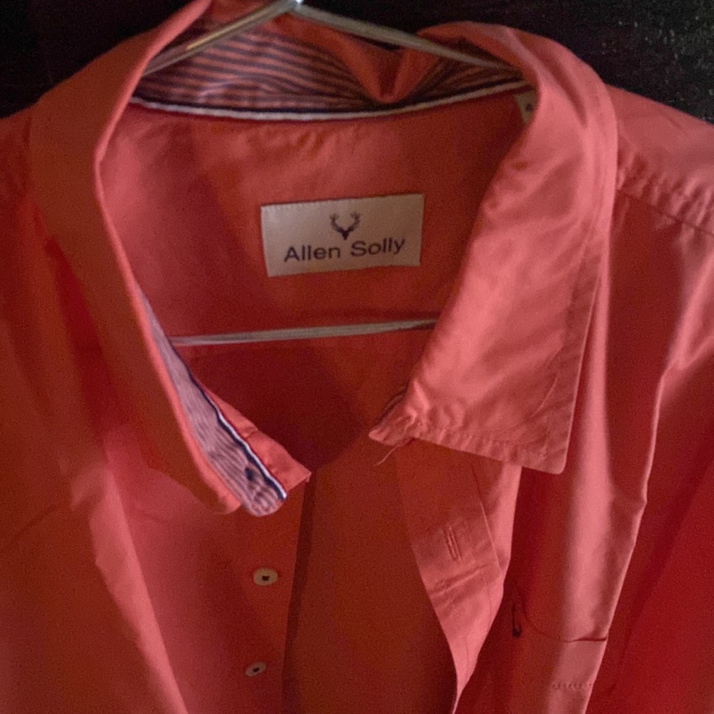 Dark peach colour full sleeves casual shirt from Allen solly - Picture 3 of 6